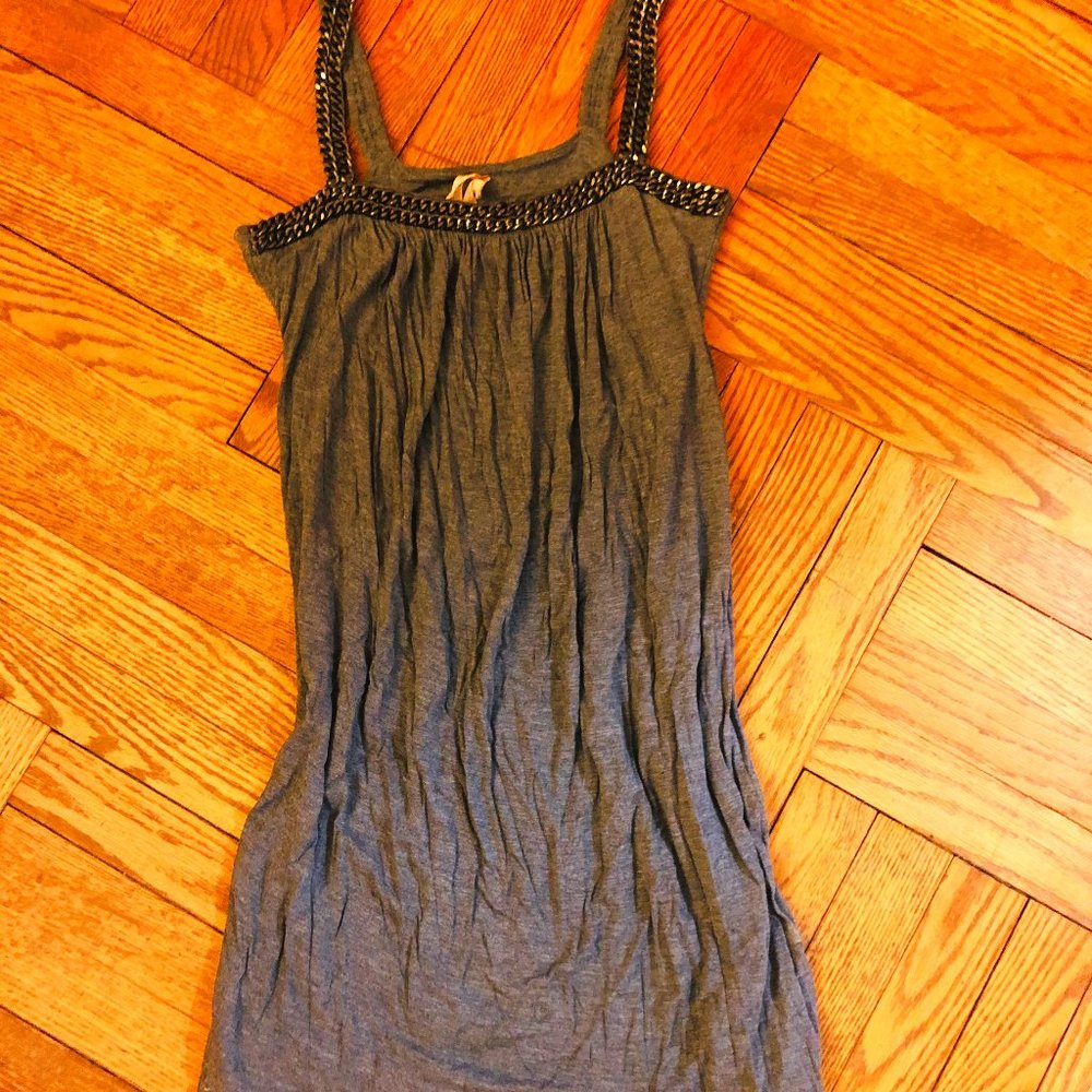 Metallic chain dress